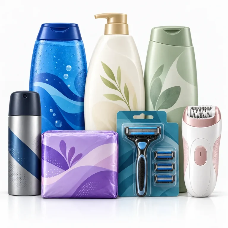 Körperpflegeprodukte wie Duschgel, Shampoo, Deo und Rasierer – günstig bei FairCart⁺ in Baesweiler